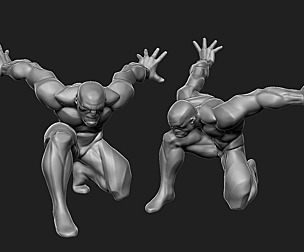 Comic Hero Basemesh pose2