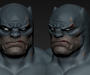 Comic Head Sketch Basemesh