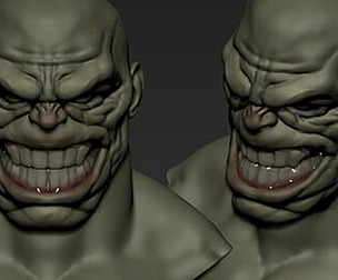Comic head basemesh