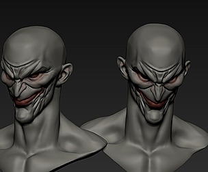 Male comic enemy head