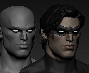 comic male head basemesh 5