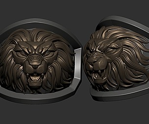 Lion shoulder pad