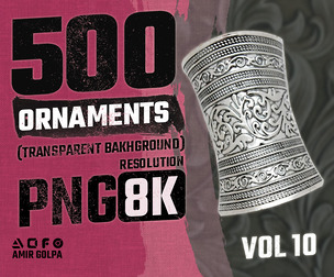 500 ornaments png (8k) vol.10