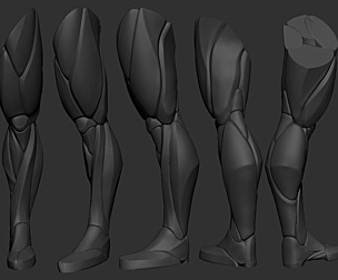 Sketch Hardsurface leg