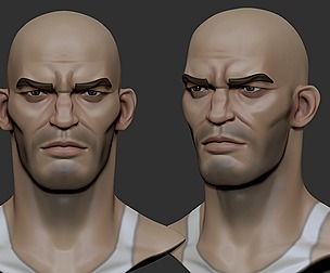 Stylized head male44