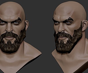 stylized head male5