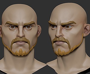 stylized Male head Basemesh6