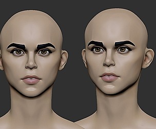 Stylized Head Female 2