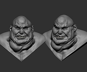 random orc head sketch