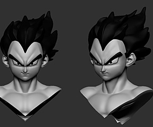 Young vegeta Head