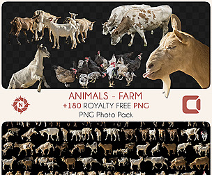 Animals - Farm - PNG Photo Pack