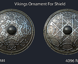 Vikings Ornament For Shield