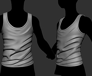 Stylized simple tank top