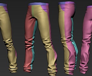 stylized Pant 2 basemesh