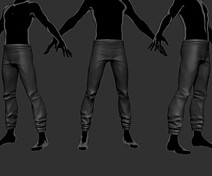 stylized Pant basemesh