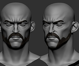 Stylized logan head
