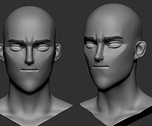 stylized Male head Basemesh5