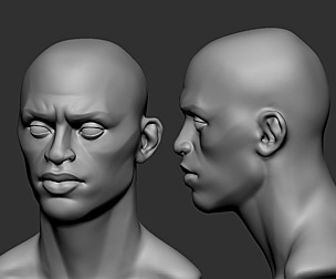stylized Male head Basemesh3