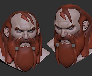 Viking Head Sketch