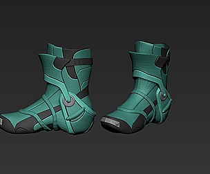 Sky-Fi Shoes2 Basemesh