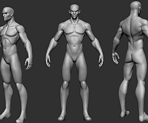 basemesh MEDIUM cartoon Highpoly