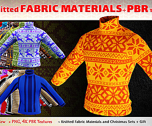 30 Knitted Fabric Materials + PBR Textures - Vol 3