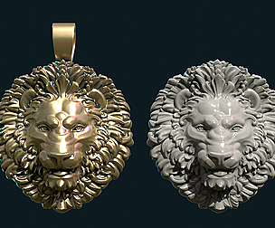 Lion Head Pendant