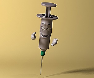 Cartoon Syringe Rigged
