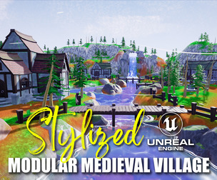 Stylized Modular Medieval Village Pack [UE4/UE5]