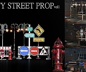 23 City street props - vol 01