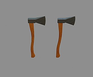 Axe - Low and High poly