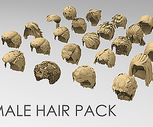 25 Male hair pack