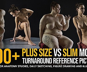 900+ Plus-Size VS Slim Model Turnaround