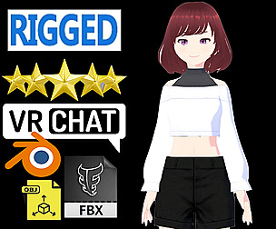 cute anime girl character - Eiko