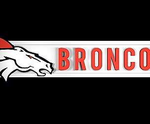 Denver Broncos plate