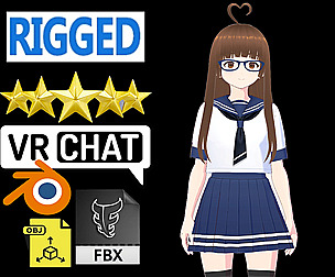 cute anime girl character - Mana