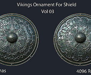 Vikings Ornament For Shield - Vol 03