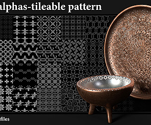 300 Alphas-Tileable Patterns-Vol1