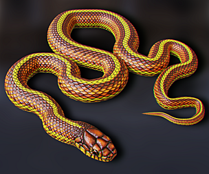 Yellow Snake - Animated