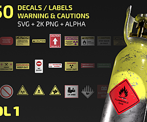 150 Decals vol 1 - Warning & Cautions
