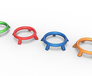 Pokeball stand set