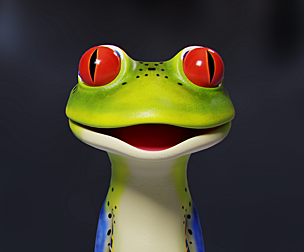 Toon Humanoid Frog - Animated