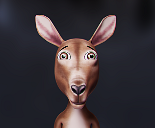 Toon Humanoid Kangaroo - Animated