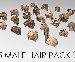 25 Male hair pack 2