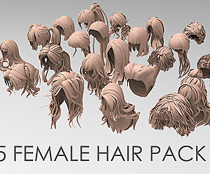 25 Female hair pack 2