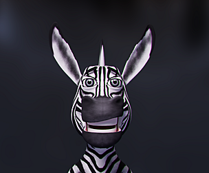Toon Humanoid Zebra - Animated
