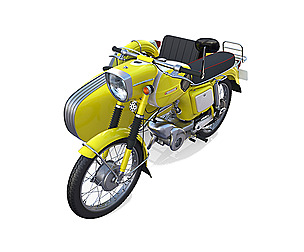 Mobra 50 w sidecar Yellow