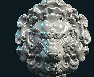 Lion Head Pendant II