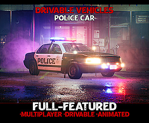 Police Car - Drivable [UE4] [UE5]
