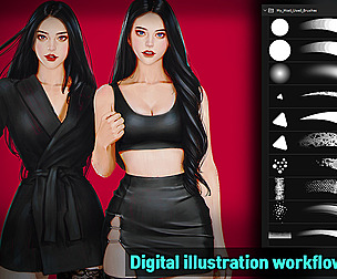 Digital illustration workflow - Vol.13